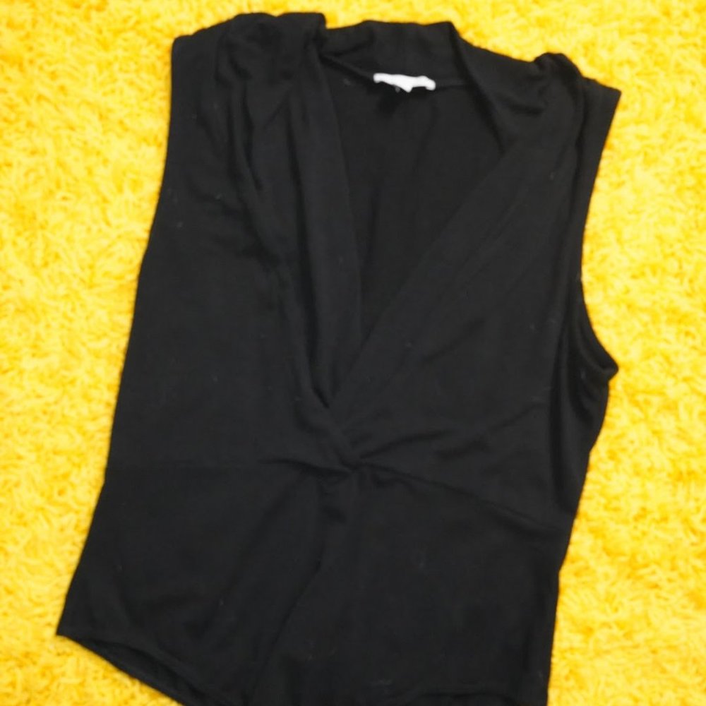 Deep v-cut bodysuit